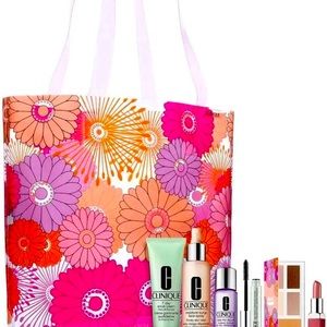 SOLD Luxury Clinique Clear Floral Large Tote Bag Beauty In Bloom